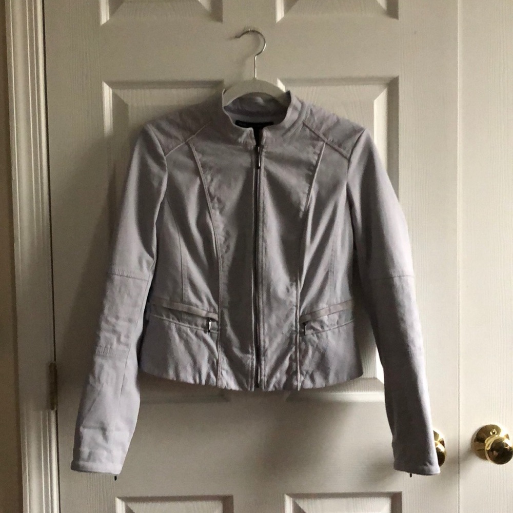 Light Grey Moto Jacket